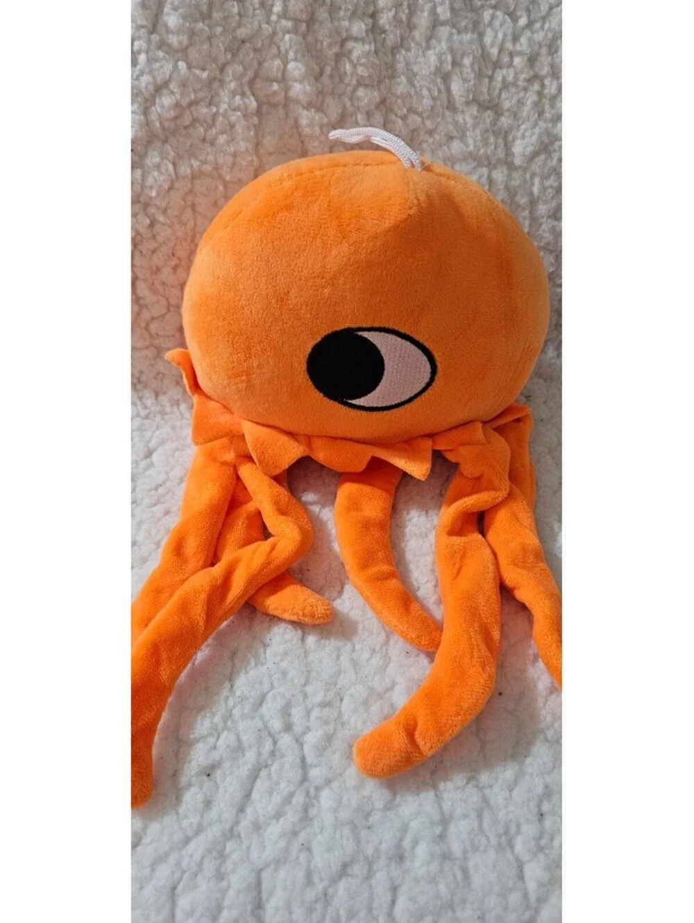 New Unbranded One-Eyed Stinger Jellyfish Plush Toy Orange 11